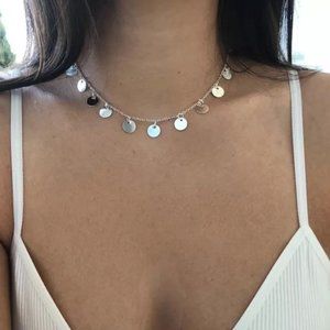 Multi-coins Necklace (Silver)